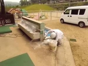 ペンキの塗替え