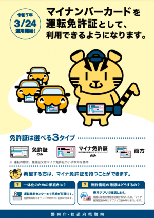 マイナ免許証のチラシ