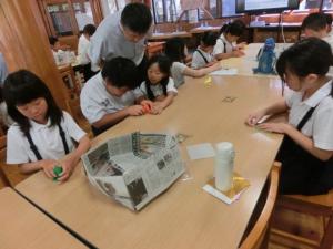 作木小学校千羽鶴