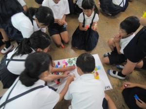 布野小学校千羽鶴