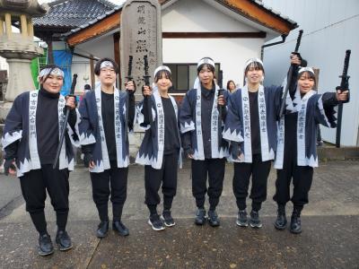 義士行列　出発前