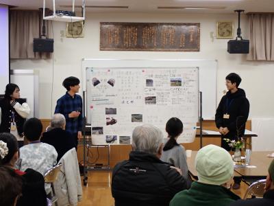 獣害対策を通して青河の農業を守る　発表の様子