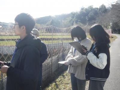 獣害対策の見学