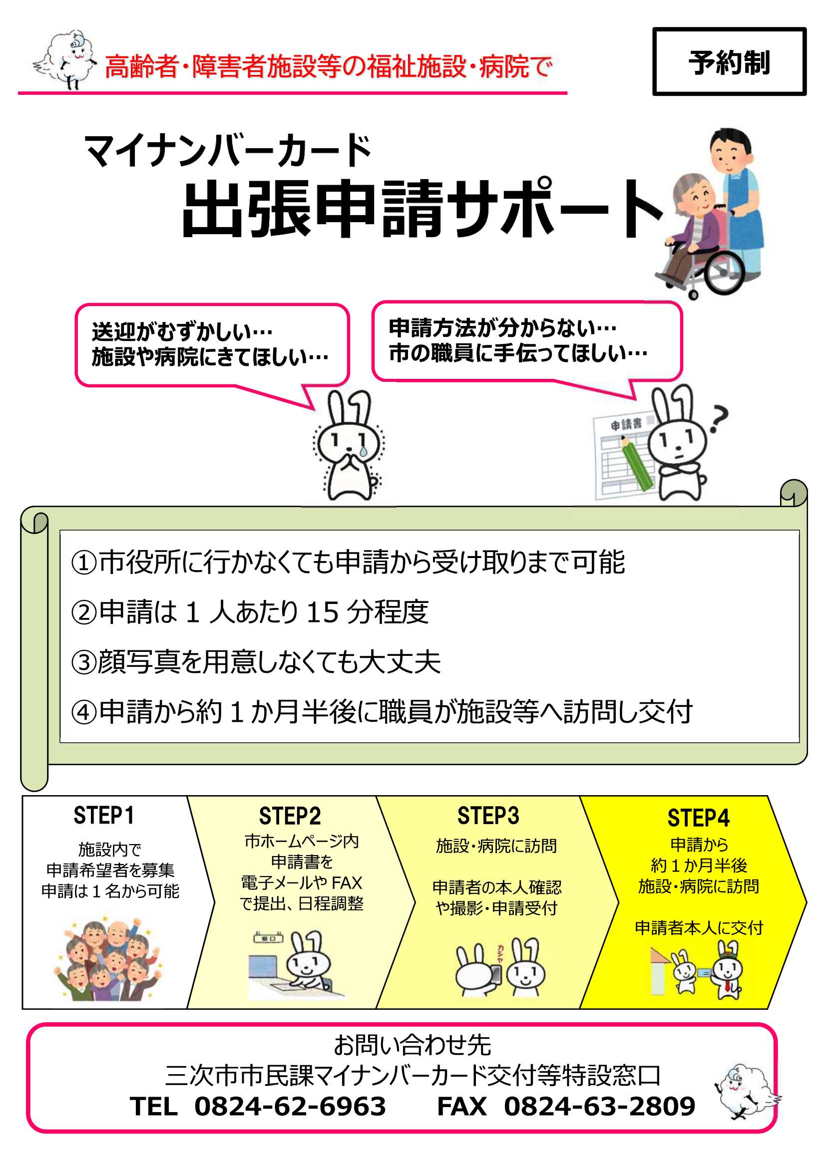 出張申請チラシ