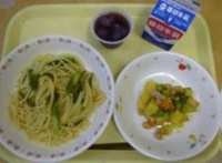 アスパラのペペロンチーノ