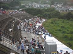 階段護岸利用状況（花火大会）