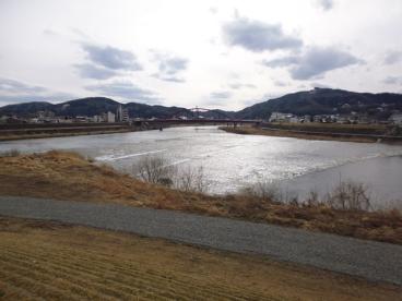 西城川と馬洗川の合流点写真