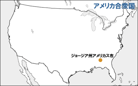アメリカス市位置図