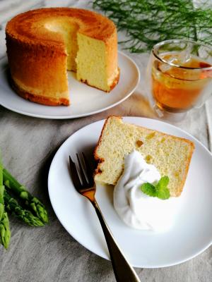 米粉のアスパラシフォンケーキ